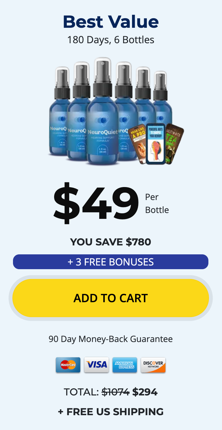 Bio Melt Pro NeuroQuiet Buy 6 Bottles